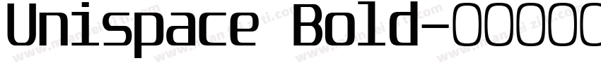 Unispace Bold字体转换